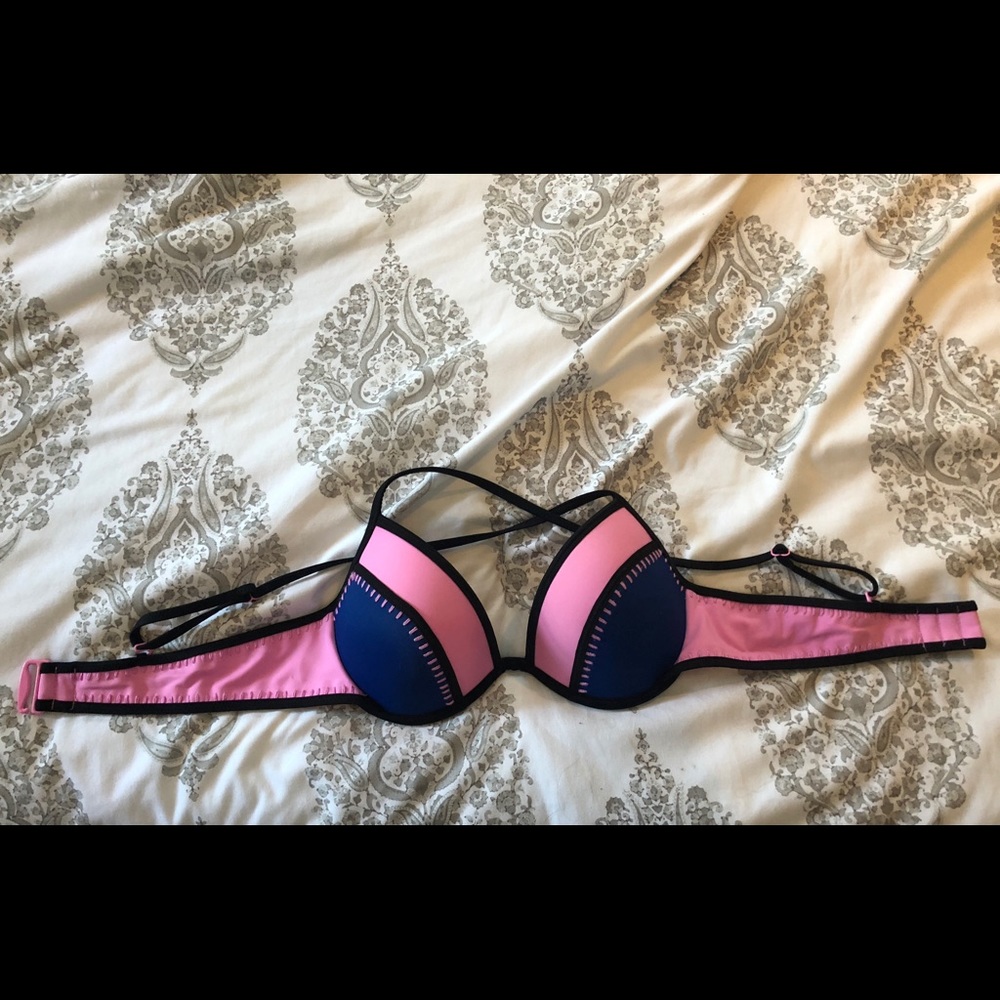 Victoria secret bikini top (34B) pink & blue
